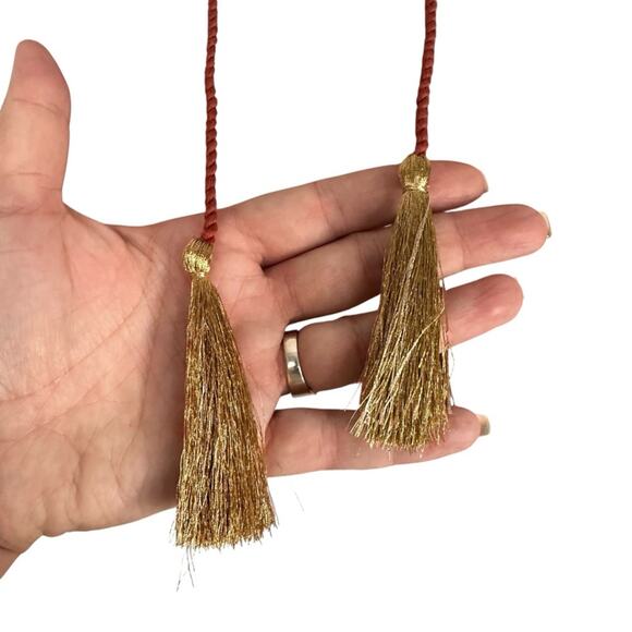 NWT Anthropologie Raga Kenna Polka Dot Tiered Mini Dress Dusty Pink Metallic S - Picture 9 of 10